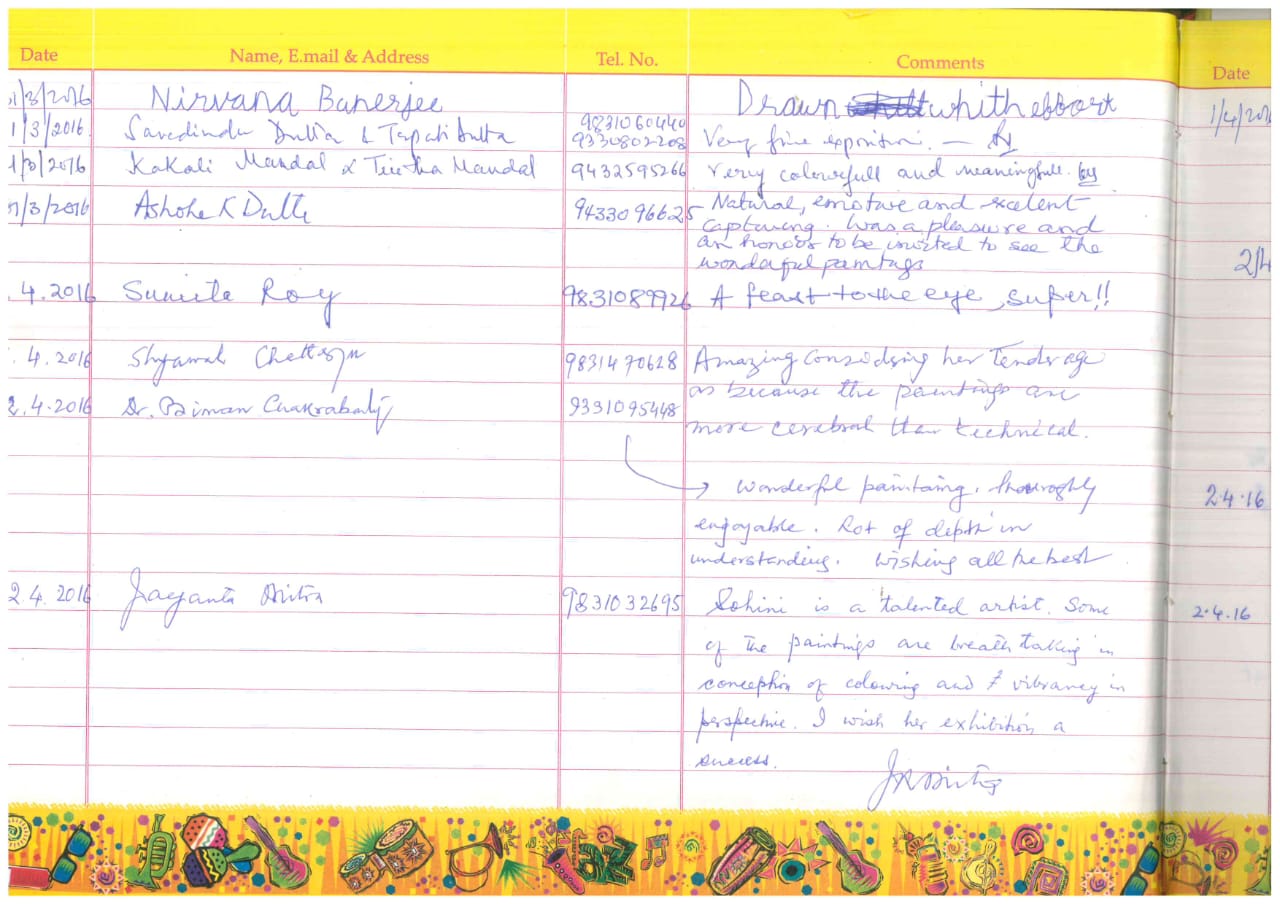 Visitor's Book Entry 4